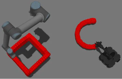 Mobile 3D Printing Robot Simulation with Viscoelastic Fluids