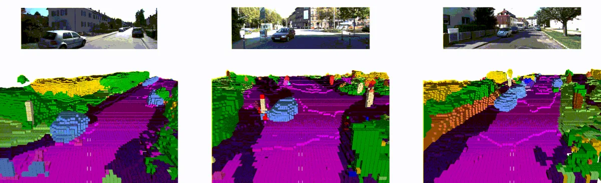 VoxFormer: Sparse Voxel Transformer for Camera-based 3D Semantic Scene Completion